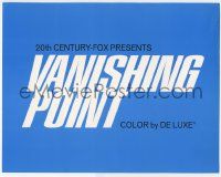 5w460 VANISHING POINT TC '71 Barry Newman, car chase cult classic from 20th Century-Fox!