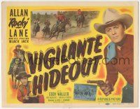5w461 VIGILANTE HIDEOUT TC '50 cowboy Allan Rocky Lane & his stallion Black Jack!