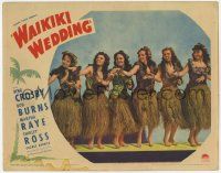 5w972 WAIKIKI WEDDING LC '37 wonderful image of sexy Hawaiian girls in grass skirts hula dancing!