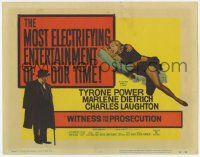 5w489 WITNESS FOR THE PROSECUTION TC '58 Billy Wilder, Tyrone Power, Marlene Dietrich, Laughton