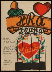 5y139 GAME CALLED LOVE Czech 12x16 '60 Kenne Fant's Den Kara leken, Bibi Andersson
