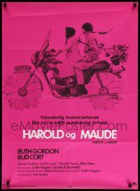 5y674 HAROLD & MAUDE Danish '73 Ruth Gordon, Bud Cort is equipped to deal w/life!