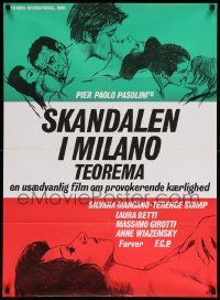 5y726 TEOREMA Danish '69 Pier Paolo Pasolini, different sexy art of Silvana Mangano, Terence Stamp