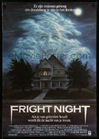 5y025 FRIGHT NIGHT Dutch '86 if you love being scared it'll be the night of your life, Mueller art!