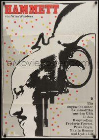 5y116 HAMMETT East German 23x32 '84 Wim Wenders directed, Frederic Forrest, cool Anker artwork!