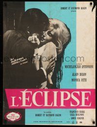 5y485 ECLIPSE French 23x30 '62 Michelangelo Antonioni, c/u of Alain Delon & sexy Monica Vitti!