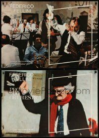 5y307 ORCHESTRA REHEARSAL set of 7 Italian 18x26 pbustas '79 Federico Fellini's Prova d'orchestra!
