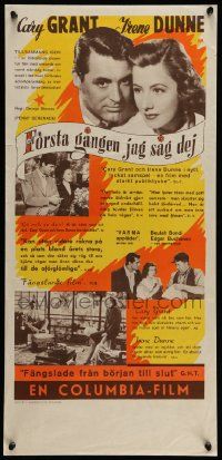 5y206 PENNY SERENADE Swedish stolpe '42 Cary Grant, Irene Dunne