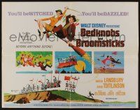 5z537 BEDKNOBS & BROOMSTICKS 1/2sh '71 Walt Disney, Angela Lansbury, great cartoon art!