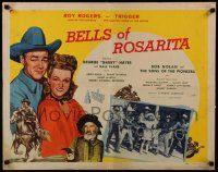 5z540 BELLS OF ROSARITA style B 1/2sh '45 artwork of Roy Rogers w/ Dale Evans, Gabby and Trigger!