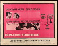 5z551 BONJOUR TRISTESSE style B 1/2sh '58 directed by Otto Preminger, great Saul Bass artwork!