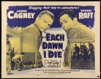 5z618 EACH DAWN I DIE 1/2sh R56 great image of prisoners James Cagney & George Raft!