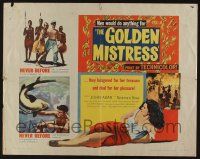5z648 GOLDEN MISTRESS 1/2sh '54 John Agar hungered for the pleasure of sexy Rosemarie Bowe!
