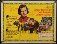 5z692 INN OF THE SIXTH HAPPINESS 1/2sh '59 Mark Robson directed, pretty Ingrid Bergman!