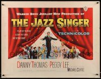 5z700 JAZZ SINGER 1/2sh '53 Danny Thomas, Peggy Lee, based on classic Samson Raphaelson play!