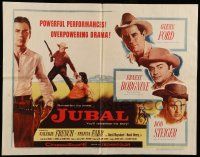 5z704 JUBAL style B 1/2sh '56 cowboys Glenn Ford, Ernest Borgnine & Rod Steiger, sexy French & Farr