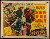 5z729 LIGHTS OF OLD SANTA FE style A 1/2sh R55 Roy Rogers, Gabby Hayes, & pretty Dale Evans!