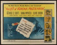 5z730 LIST OF ADRIAN MESSENGER 1/2sh '63 John Huston directs five heavily disguised great stars!