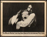 5z756 MIRACLE WORKER 1/2sh '62 Anne Bancroft as Annie Sullivan & Patty Duke as Helen Keller!