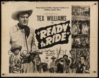 5z821 READY TO RIDE 1/2sh '50 Tex Williams, Pony Express riders against outlaws in western action!
