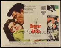 5z938 SUMMER & SMOKE 1/2sh '61 close up of Laurence Harvey & Geraldine Page!