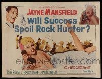 5z990 WILL SUCCESS SPOIL ROCK HUNTER 1/2sh '57 art of sexy Jayne Mansfield wearing only a sheet!