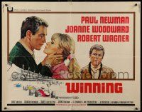 5z993 WINNING 1/2sh '69 Paul Newman, Joanne Woodward, Indy car racing art by Howard Terpning!