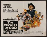 5z996 WRATH OF GOD 1/2sh '72 priest Robert Mitchum isn't exactly what the Lord had in mind!