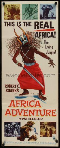 5z018 AFRICA ADVENTURE insert '54 this is the REAL Africa, the living jungle, wild native image!