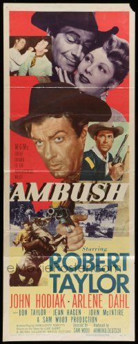 5z024 AMBUSH insert '50 Robert Taylor, Arlene Dahl, John Hodiak, cowboys & Indians!
