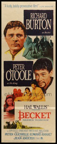5z046 BECKET insert '64 Richard Burton in the title role, Peter O'Toole as the King!