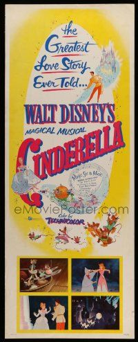 5z088 CINDERELLA insert R57 Disney's classic musical cartoon, the greatest love story ever told!