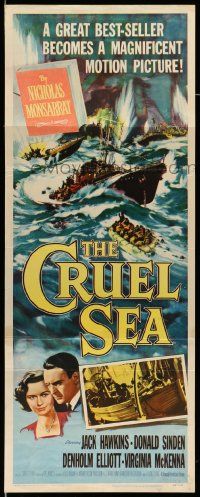 5z096 CRUEL SEA insert '53 the higher they climb, the closer they get to terror!