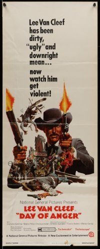 5z105 DAY OF ANGER insert '69 I giorni dell'ira, art of Lee Van Cleef, spaghetti western!