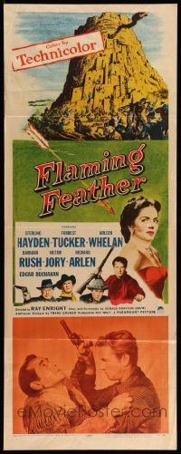 5z143 FLAMING FEATHER insert '52 Sterling Hayden, Forrest Tucker, Arleen Whelan!