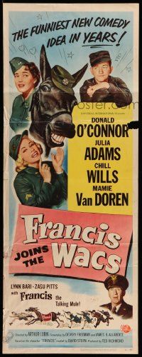 5z157 FRANCIS JOINS THE WACS insert '54 Donald O'Connor & the talking mule are in the Army now!