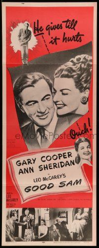 5z177 GOOD SAM insert R57 great art of Gary Cooper & sexy Ann Sheridan!