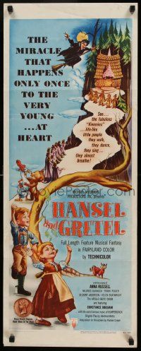5z201 HANSEL & GRETEL insert '54 classic fantasy tale acted out by cool Kinemin puppets!