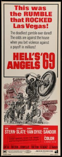 5z205 HELL'S ANGELS '69 insert '69 art of biker gang in the rumble that rocked Las Vegas!