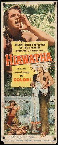 5z207 HIAWATHA insert '53 Vince Edwards as greatest Native American Indian warrior of them all!