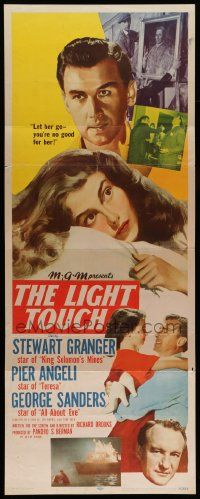 5z240 LIGHT TOUCH insert '51 Stewart Granger, Pier Angeli, George Sanders