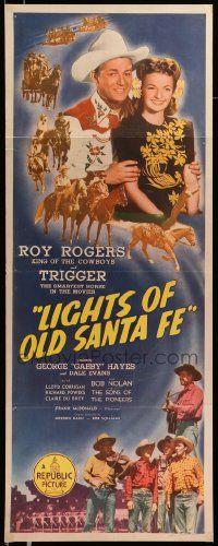 5z241 LIGHTS OF OLD SANTA FE insert '44 great images of cowboy Roy Rogers, Dale Evans & Trigger!