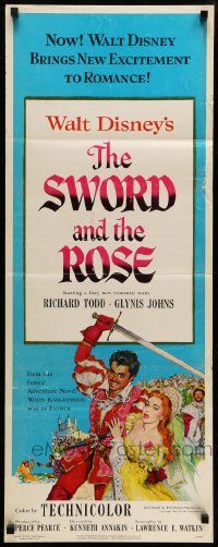 5z429 SWORD & THE ROSE insert '53 Disney, Glynis Johns in remake of When Knighthood was in Flower!