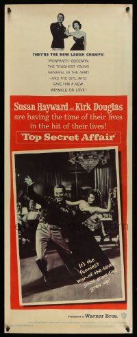 5z452 TOP SECRET AFFAIR insert '57 Susan Hayward tames toughest General Kirk Douglas!