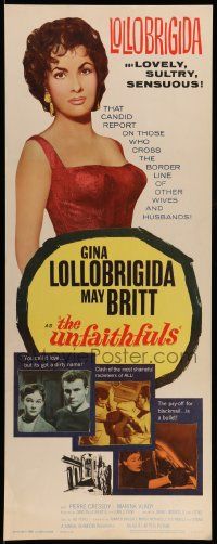 5z465 UNFAITHFULS insert '60 close up of sexy red-haired Gina Lollobrigida, May Britt!