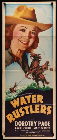 5z481 WATER RUSTLERS insert '39 Dorothy Page as The Singing Cow Girl, David O'Brien