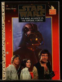 6a151 STAR WARS TRILOGY softcover puzzle book '97 The Rebel Alliance vs. The Imperial Forces!