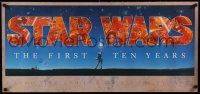 6a385 STAR WARS THE FIRST TEN YEARS 17x36 commercial poster '87 completely different Alvin art!