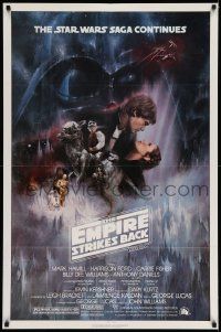 6a099 EMPIRE STRIKES BACK 1sh '80 NSS style, classic Gone With The Wind style art by Roger Kastel!