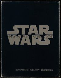 6a122 STAR WARS English pressbook '77 George Lucas classic, different & ultra rare!
